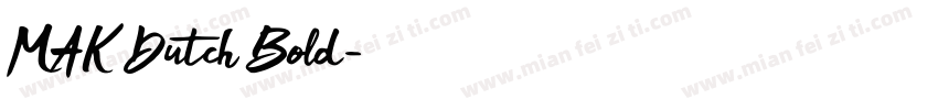 MAK Dutch Bold字体转换
